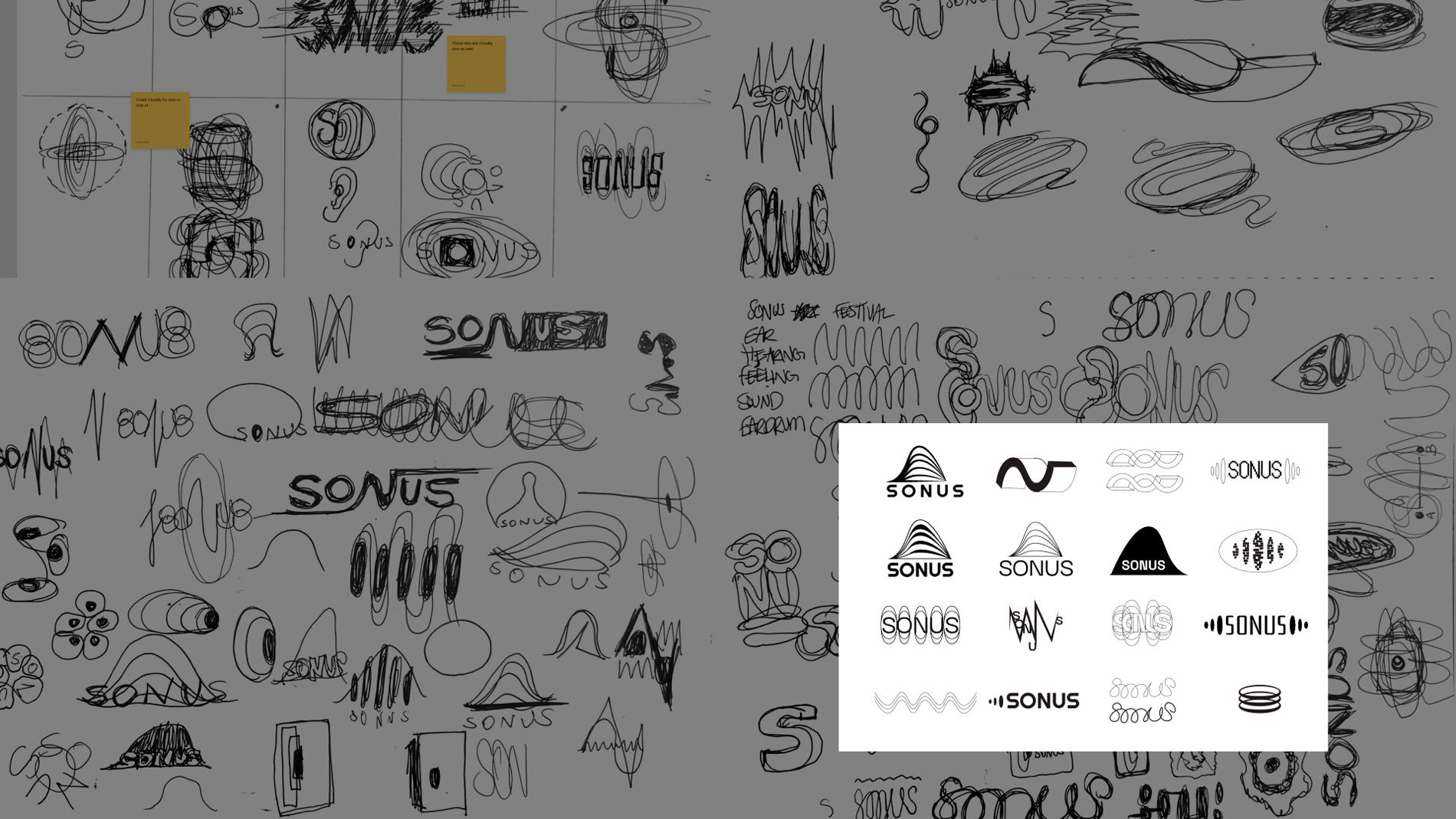 Primary and secondary logos with graphic elements